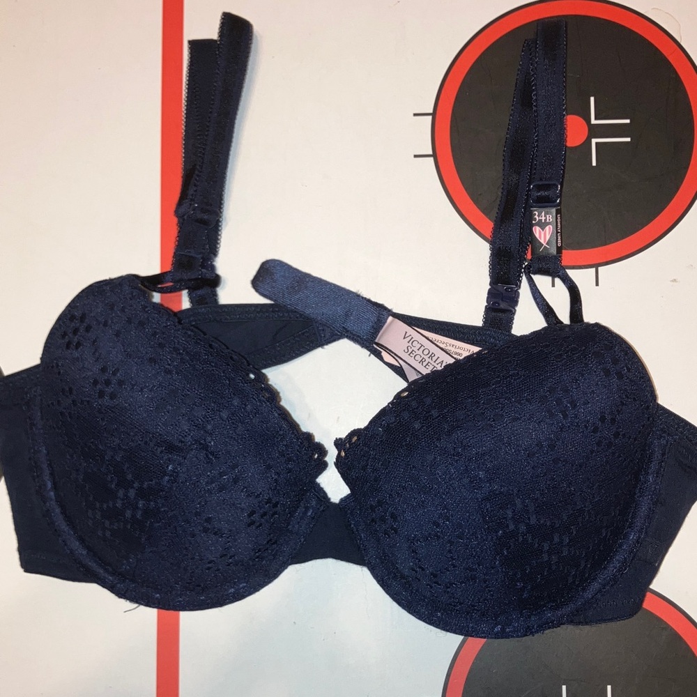 Victoria's Secret Midnight Blue Eyelet Lace Demi Bra